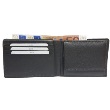 Leather wallet Cortina 5052 moro brown