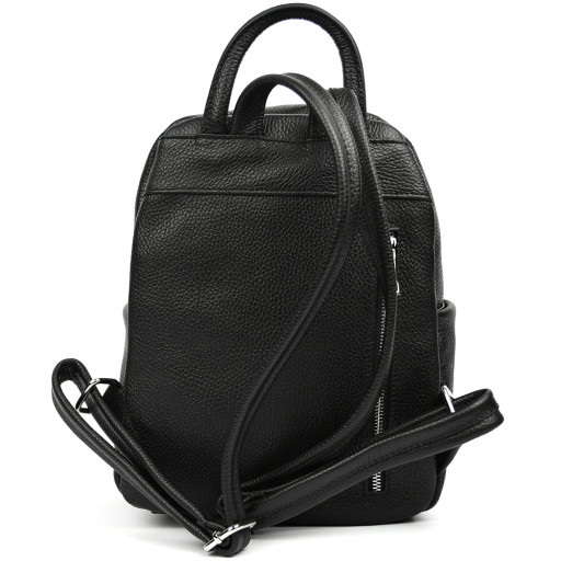 Шкіряний жіночий рюкзак Virginia Conti Italy - VC3964fblack