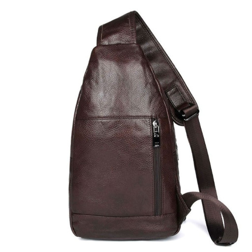 Рюкзак на одне плече великого розміру для чоловіків JD4004LC з натуральної шкіри