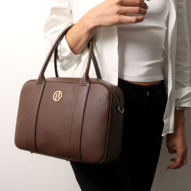 Деловая женская кожаная сумка портфель Tuscany Stephany TL142439