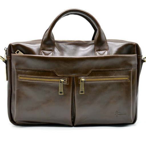 Шкіряна чоловіча сумка для ноутбука GQ-7122-3md TARWA