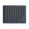Портмоне кожаное Timone intrecciato 12012 navy синий