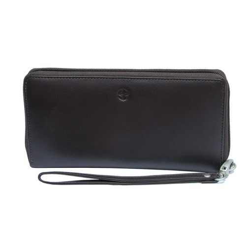 Шкіряне портмоне Cortina 5059+G moro коричневий