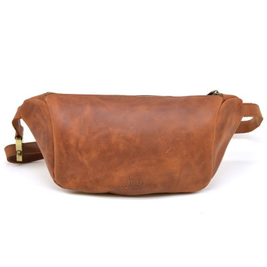 Roomy belt bag made of leather Crazy Horse RB-3100-3md