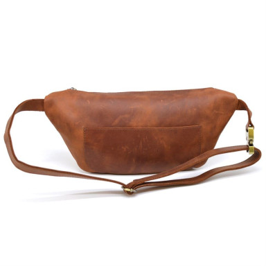 Roomy belt bag made of leather Crazy Horse RB-3100-3md