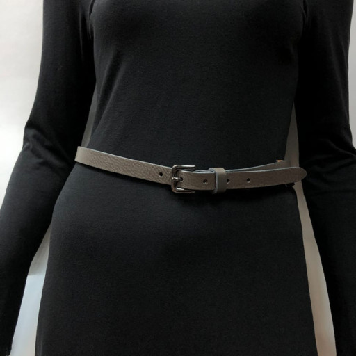 Ремінь шкіряний 02/20 grigio сірий TONY PEROTTI