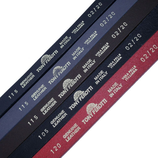 Ремінь шкіряний 02/20 grigio сірий TONY PEROTTI