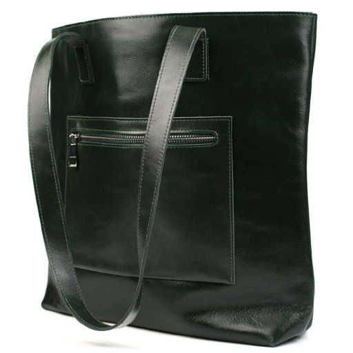 Жіноча сумка шоппер шкіра Алькор Limary lim-3440GE зелена