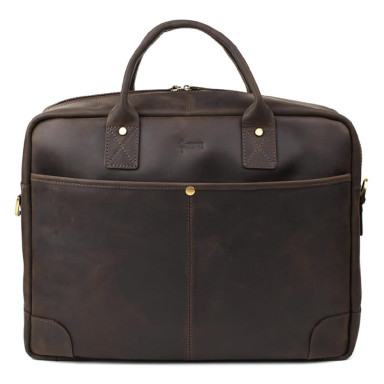 Mens bag for 17-inch laptop, documents RC-0458-4lx TARWA brown