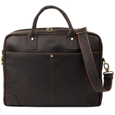 Mens bag for 17-inch laptop, documents RC-0458-4lx TARWA brown