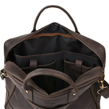 Mens bag for 17-inch laptop, documents RC-0458-4lx TARWA brown