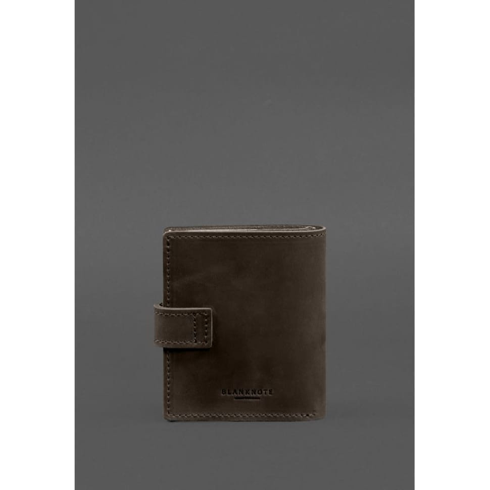 Шкіряна обкладинка-портмоне для посвідчення офіцера ДПСУ 11.2 темно-коричнева Crazy Horse