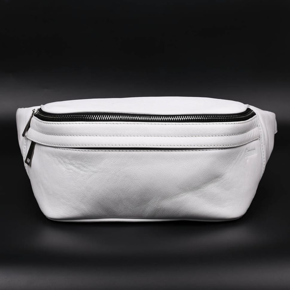 Сумка бананка для фотоапарата шкіряна TARWA GS-1313-4lx біла наппа