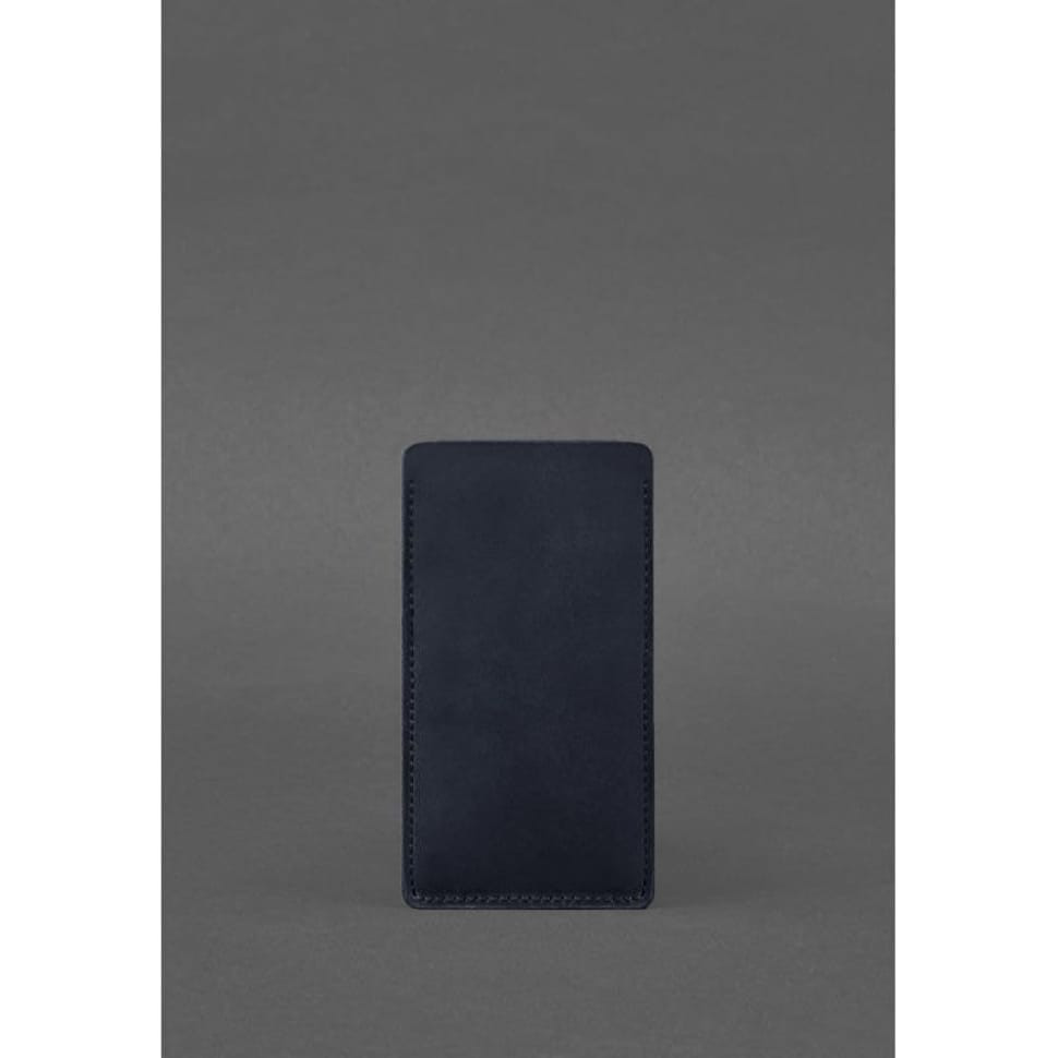 Шкіряний чохол для iPhone 12 Синій Crazy Horse