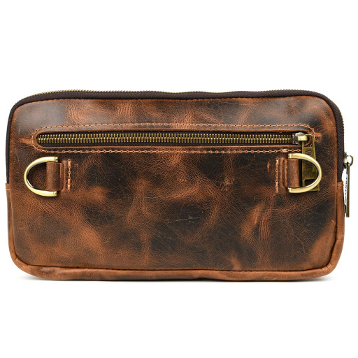 Кожаная поясная сумка TARWA на карабинах RYv-1819-4lx