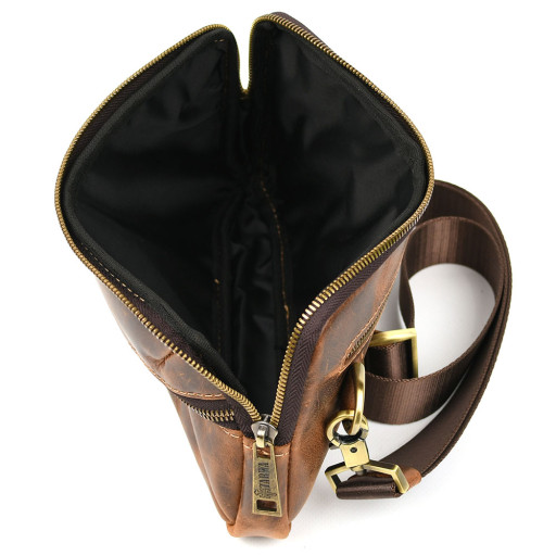 Кожаная поясная сумка TARWA на карабинах RYv-1819-4lx