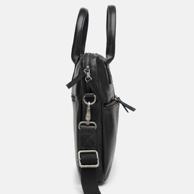 Мужская кожаная сумка Ricco Grande 1FSL-1052-black