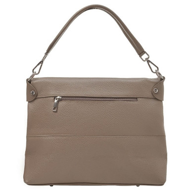 Кожаная женская сумка Virginia Conti Italy - Art03180dtaupe