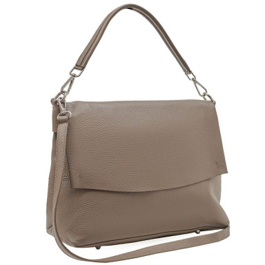 Кожаная женская сумка Virginia Conti Italy - Art03180dtaupe