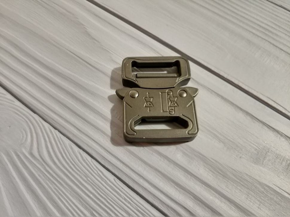 Фастекс металевий 25-27мм, типу Кобра, чорний матовий