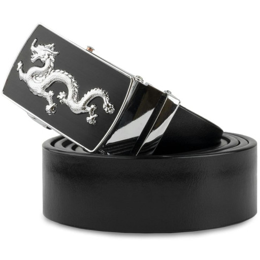 Чоловічий сріблястий дракон Vintage 20256 Чорний