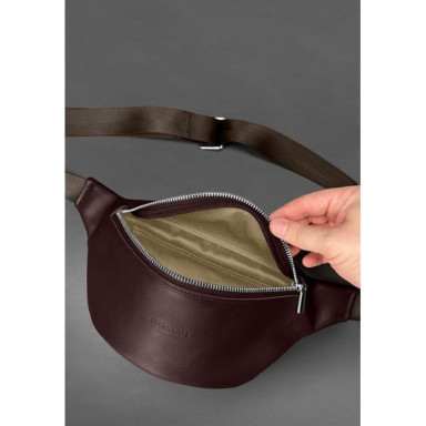 Kanny Leather Fanny Bag Burgundy