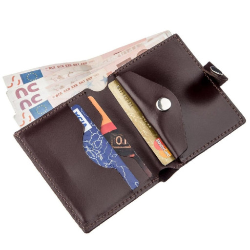 Жіночий горизонтальний гаманець з натуральної шкіри з тисненням під крокодила KARYA 21164 Рудий