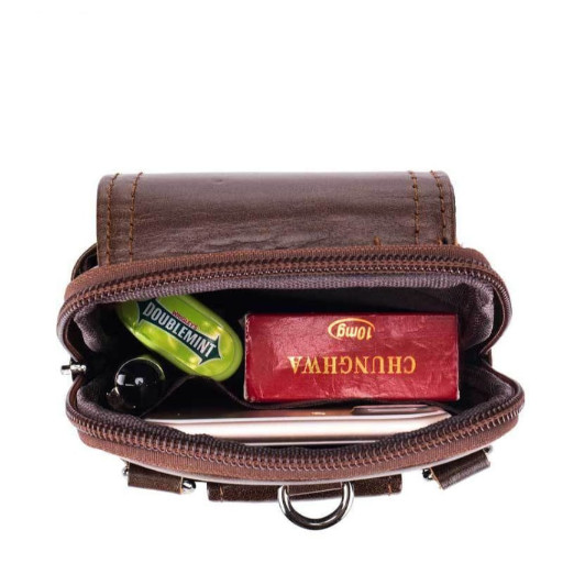 Чоловіча напоясний сумка з додатковим ремінцем на плече T0072 BULL