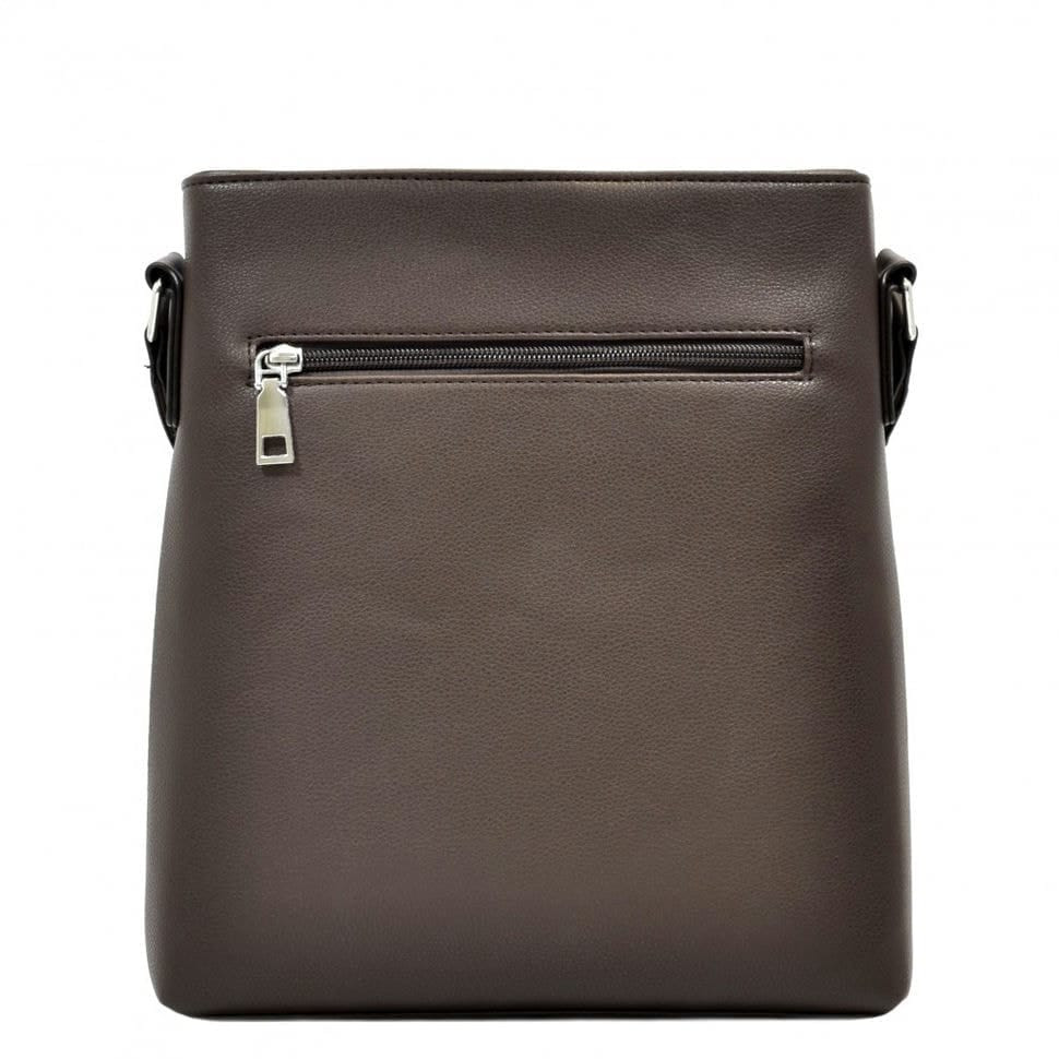 Барсетка м'яка із шкірозамінника ТМ Bonis 1650-11 коричнева.
