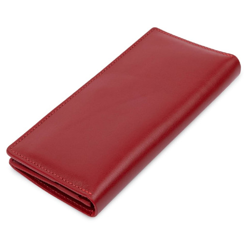 Яскравий жіночий гаманець горизонтального формату ST Leather 22514 Червоний