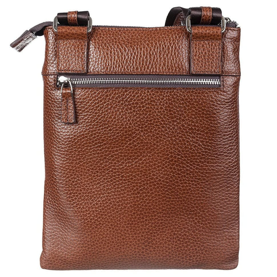 Барсетка шкіряна кистьова Desisan 1459-015 рудий флотар