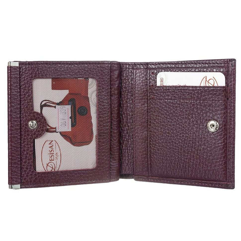 Жіноче шкіряне портмоне Desisan 067-339 бордо флотар