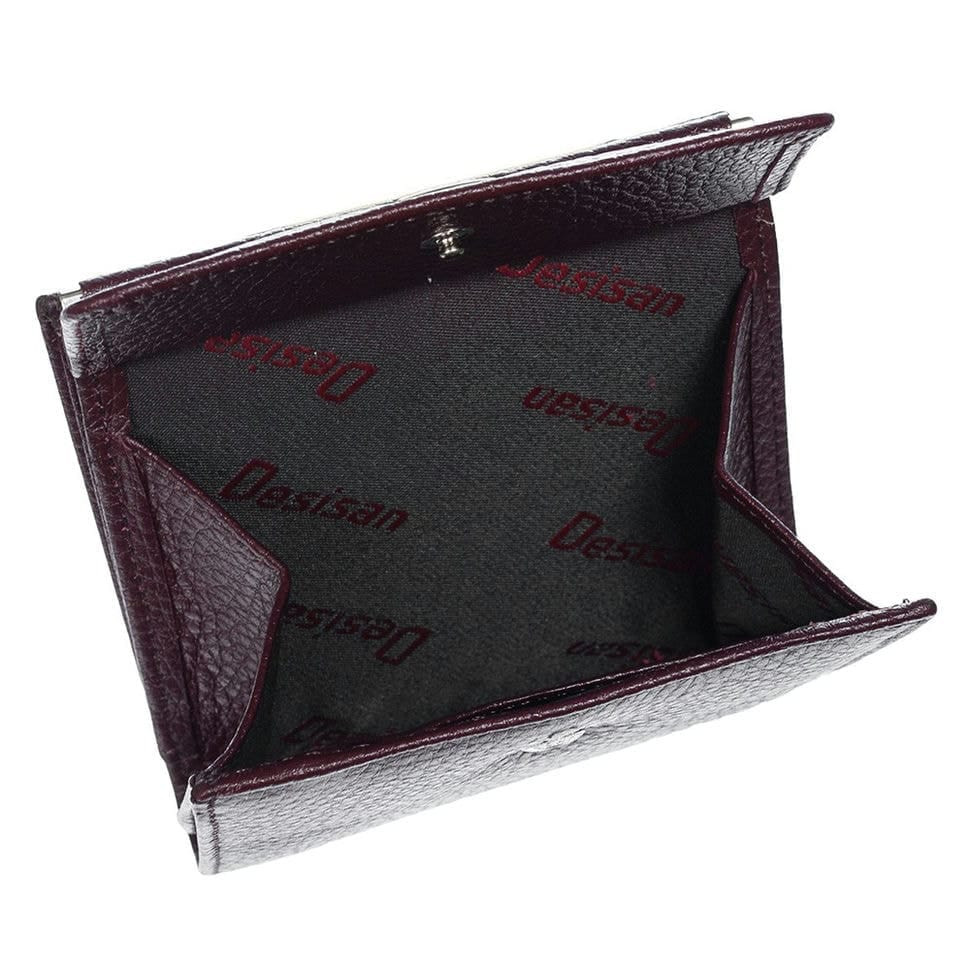 Жіноче шкіряне портмоне Desisan 067-339 бордо флотар