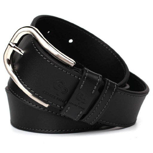 Шкіряний ремінь чорний 40мм Grande Pelle 41001120013