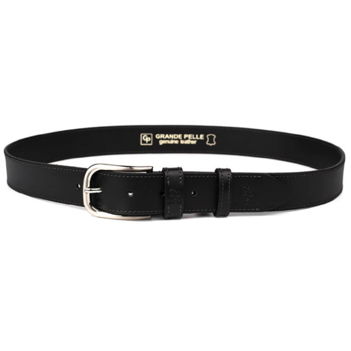 Шкіряний ремінь чорний 40мм Grande Pelle 41001120013