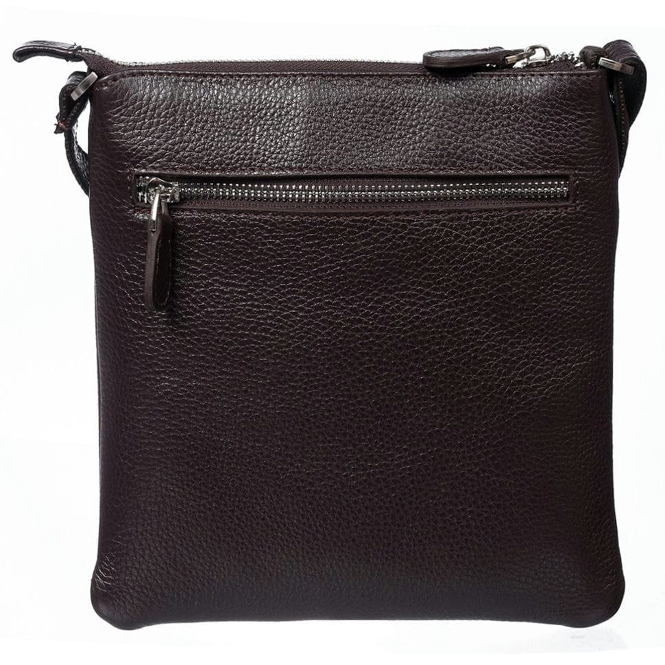 Барсетка м'яка шкіряна DESISAN 1352-9 коричневий гладкий