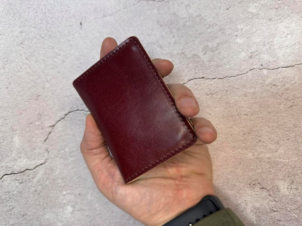 Бордова шкіряна обкладинка для прав Newery N2216GBordo