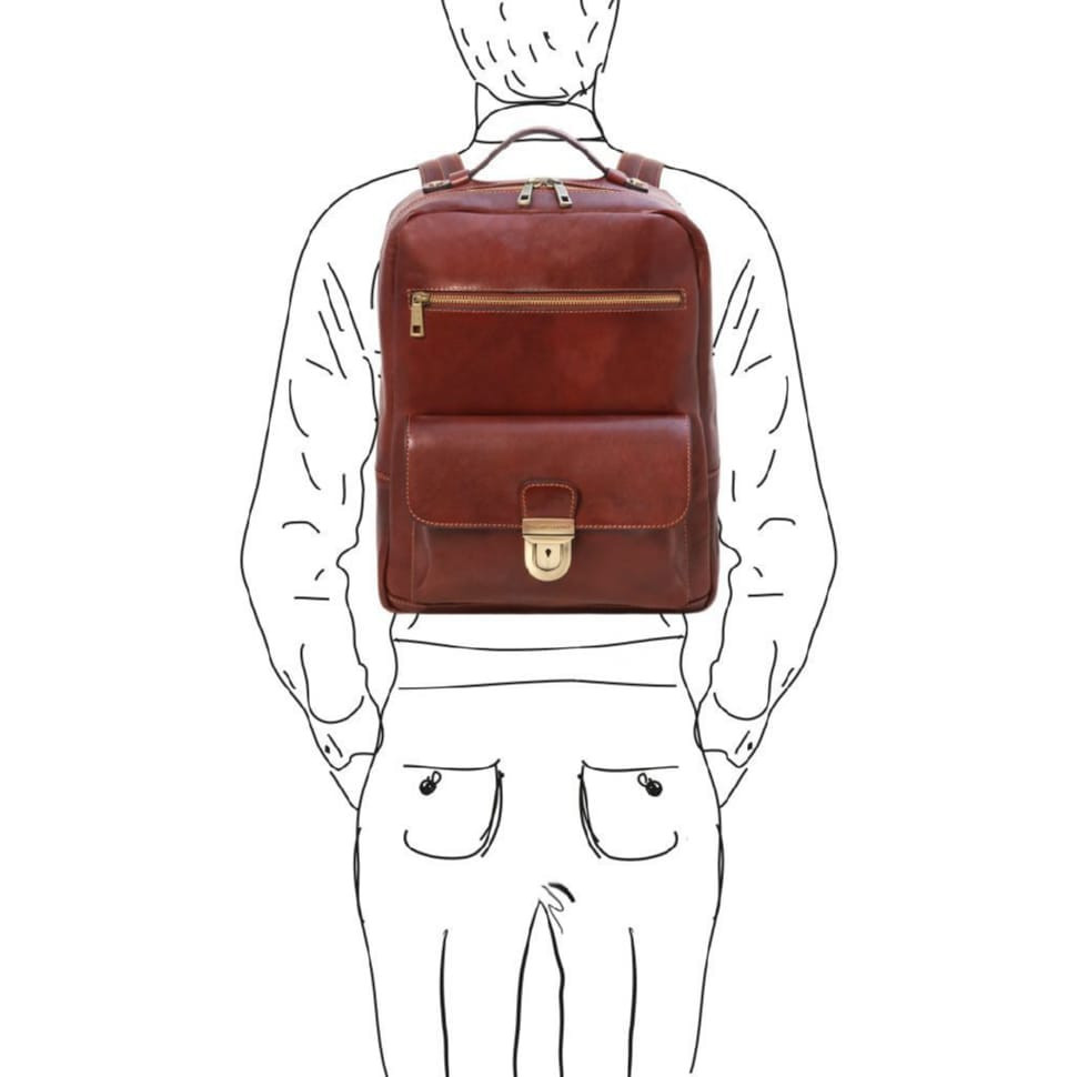 Kyoto шкіряний рюкзак для ноутбука TL141859 Tuscany