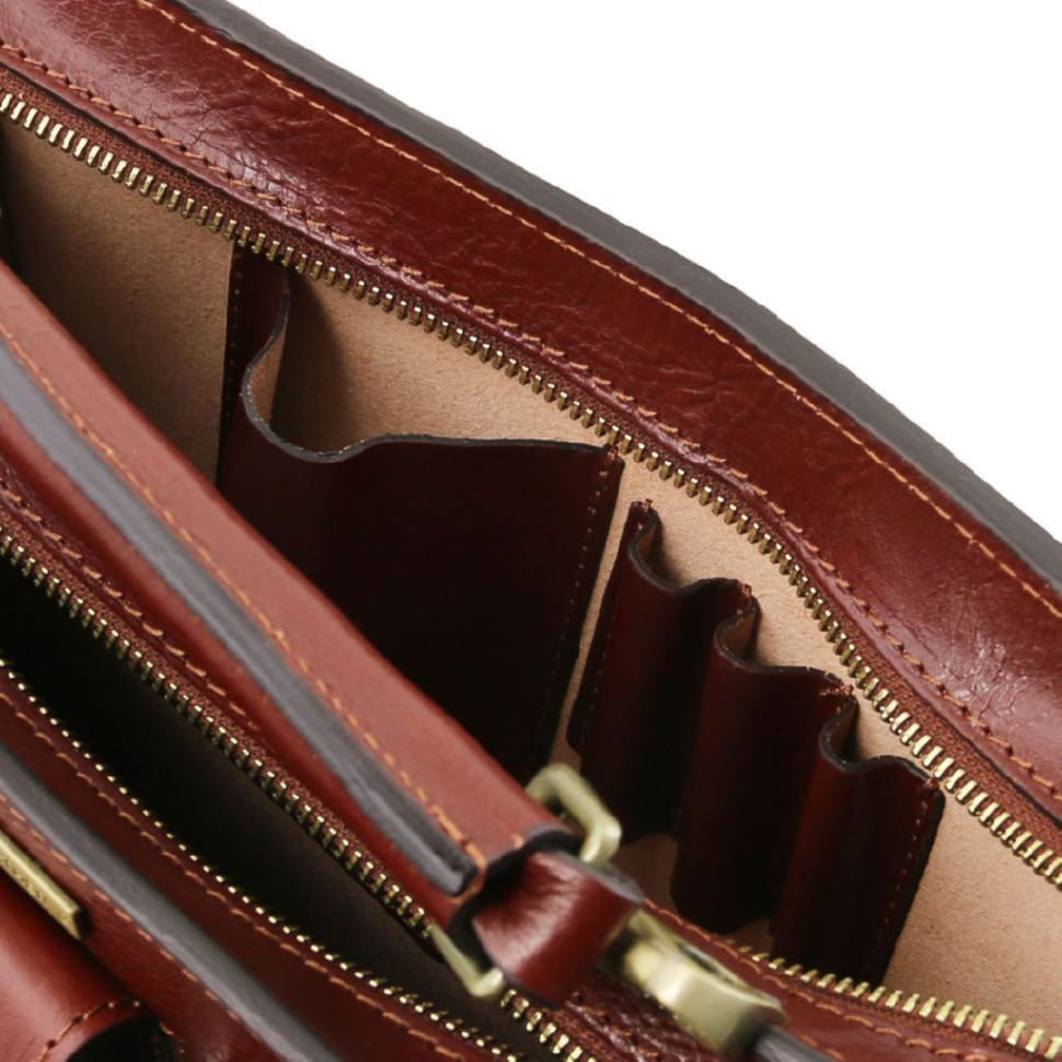 Шкіряна сумка портфель Tuscany Tania TL141269 велика модель