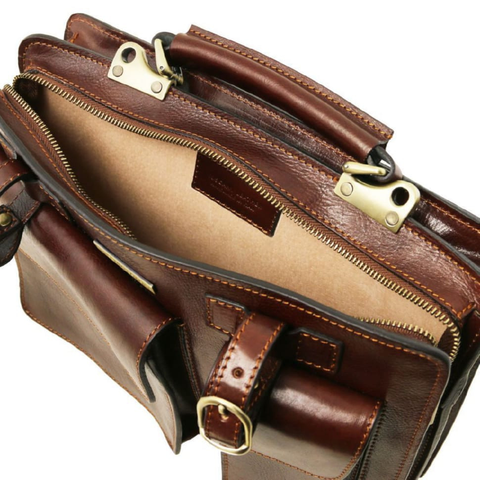 Шкіряна сумка портфель Tuscany Tania TL141269 велика модель