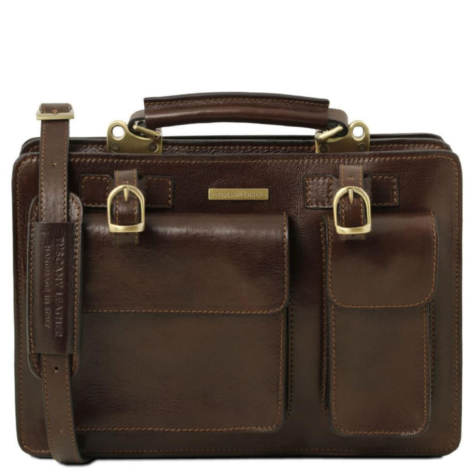 Шкіряна сумка портфель Tuscany Tania TL141269 велика модель