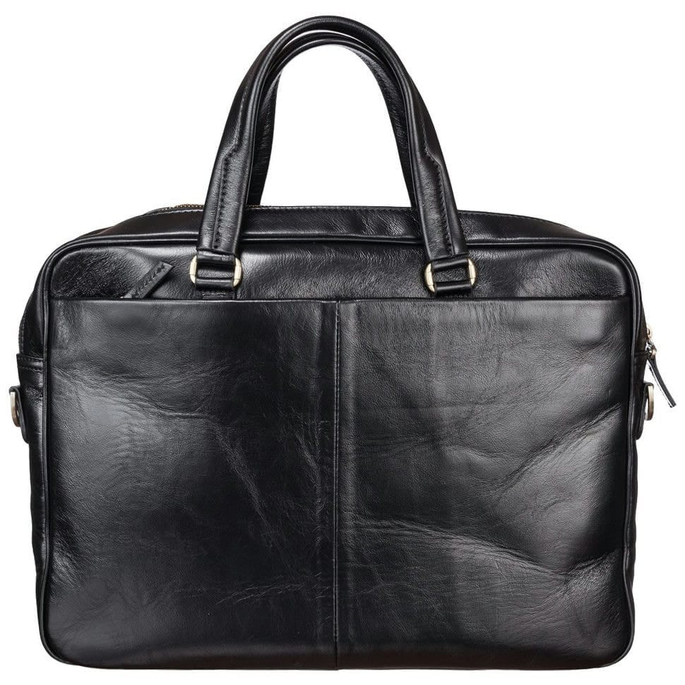 Шкіряний портфель Tony Bellucci 5048-101 чорний гладкий