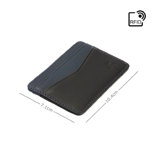 Картхолдер Visconti VSL40 Axe (Black/Steel Blue)