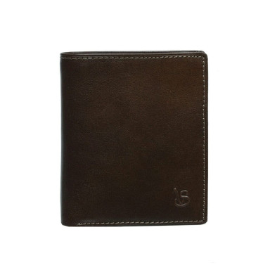 Leather wallet Viasorte 1165 moro brown