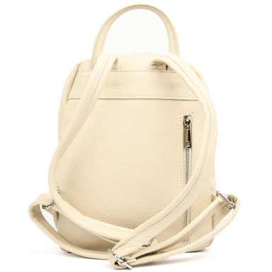 Кожаный женский рюкзак бежевый Virginia Conti Italy - VC3964fbeige