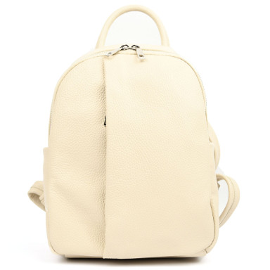 Кожаный женский рюкзак бежевый Virginia Conti Italy - VC3964fbeige