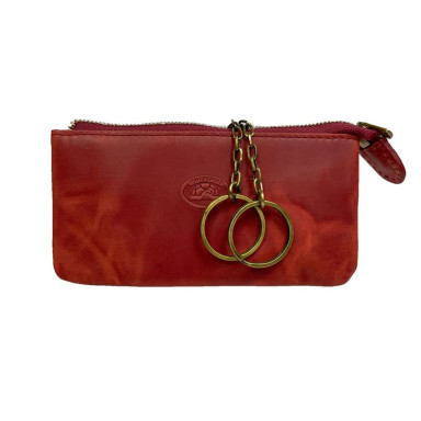 Ключница кожаная Arno 3350 rosso красный