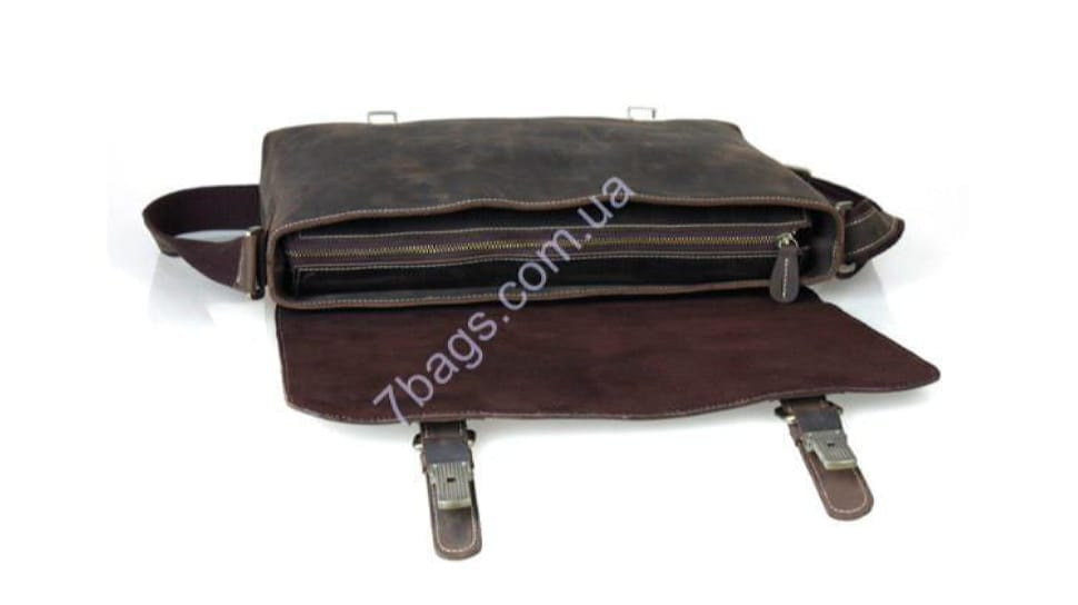 Чоловік стильний месенджер з міцної волової шкіри +1093