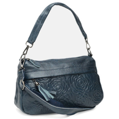Women's leather bag Keizer k1840-blue