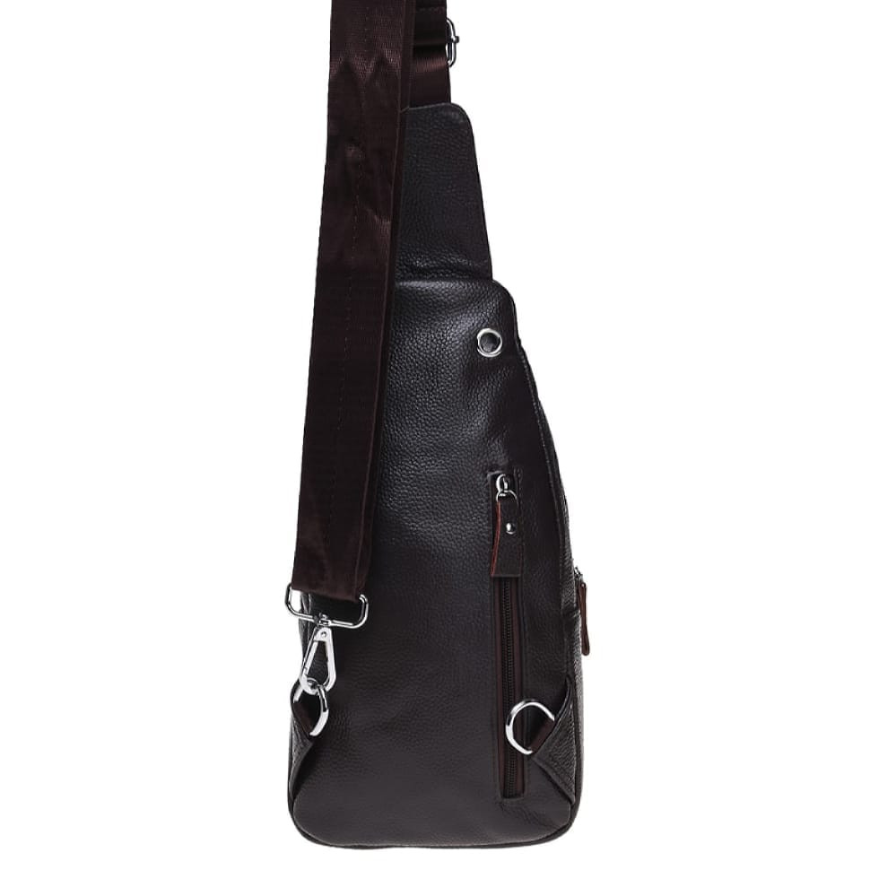 Чоловік шкіряний рюкзак Borsa Leather K16603-brown